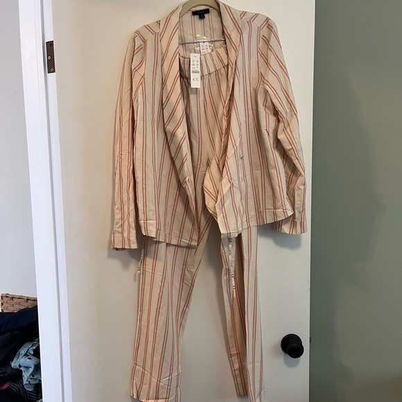 Jcrew pull on cotton blend pant in stripe - Picture 6 of 10